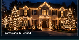 Refined Christmas lighting design